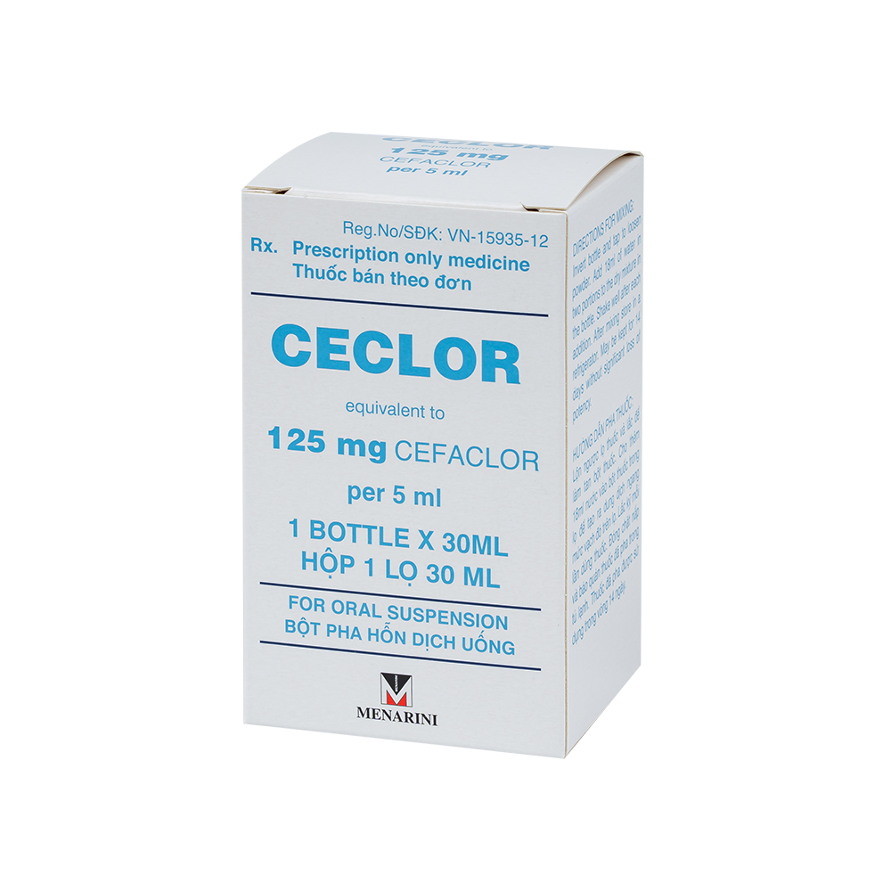 CECLOR SUS 125MG Hộp 1 lọ x 30ml Menarini