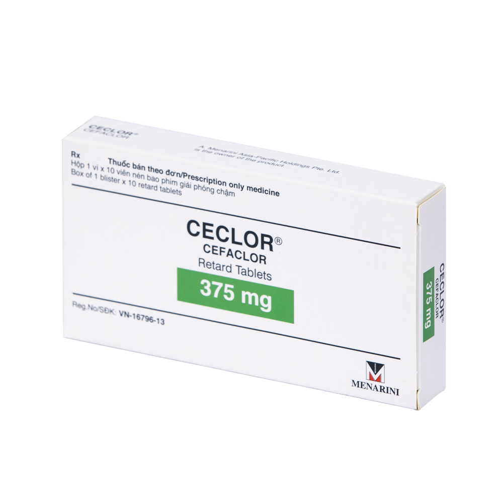 CECLOR TABS 375MG 10'S 10 Viên/ hộp Menarini-Invida