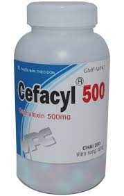 CEFACYL 500 Hộp 1 chai 200 viên
