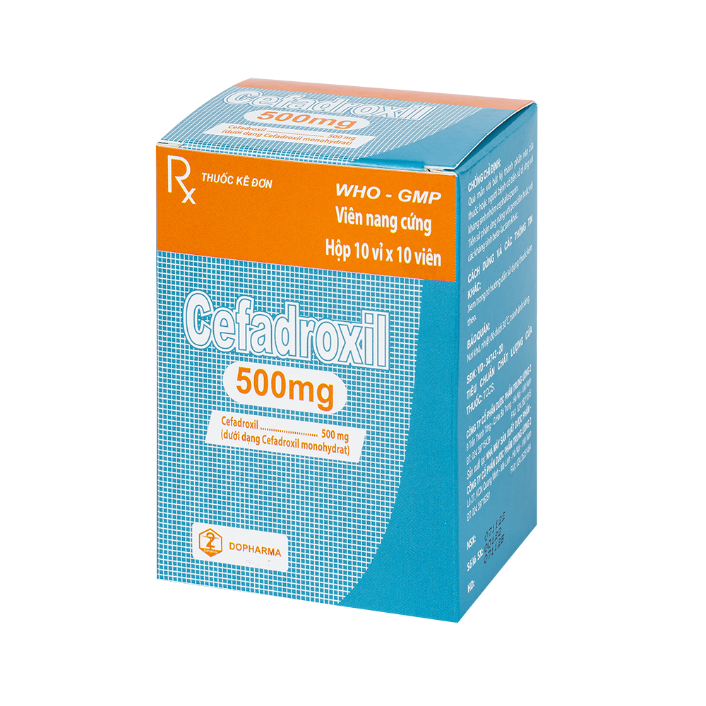 Cefadroxil 500mg (hộp 10 vỉ)