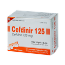 CEFDINIR 125 Hộp 14 gói x 2,5g Dược Cửu Long