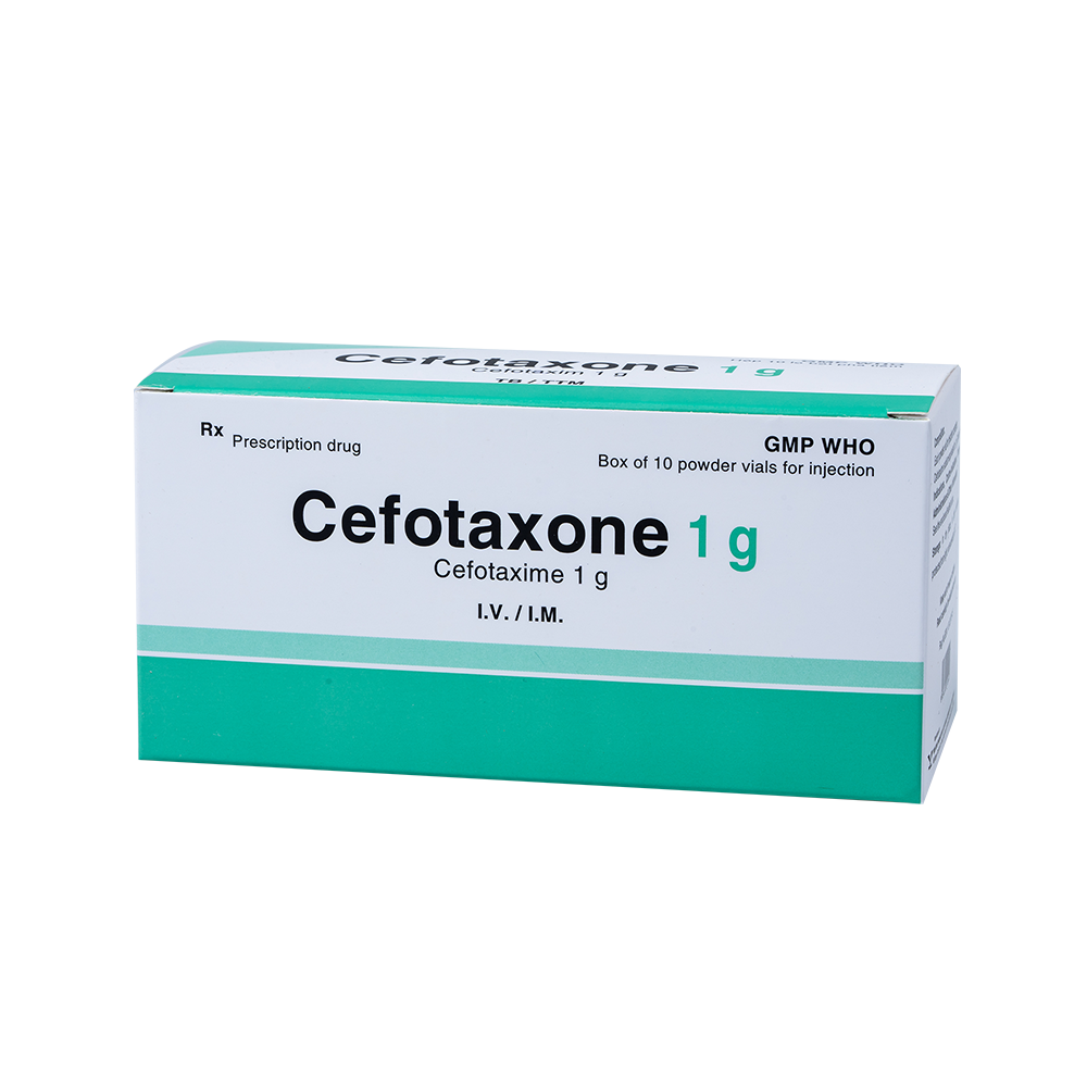 Cefotaxone 1g Hộp 10 Lọ BIDIPHAR