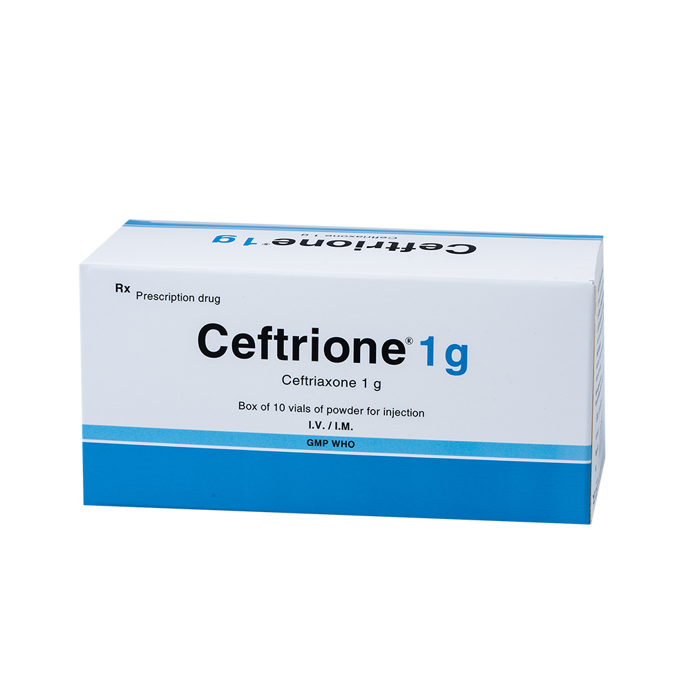 Ceftrione 1g Hộp 10 Lọ BIDIPHAR