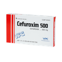 CEFUROXIM 500 Hộp 1 vỉ x 10 viên Dược Cửu Long