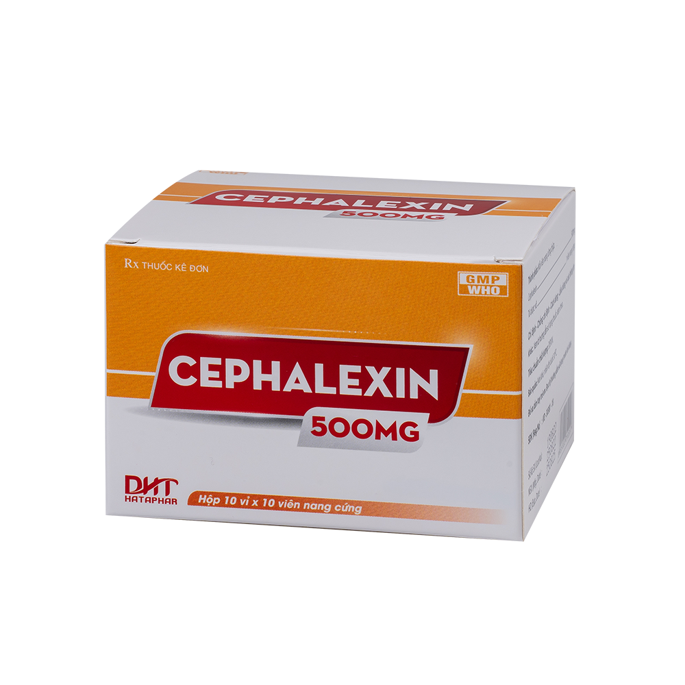 Cephalexin 500mg nhộng H/10vỉ x10viên Hataphar