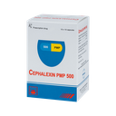 CEPHALEXIN PMP 500 Hộp 10 vỉ x 10 viên nang (nang vàng - xanh)