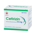 Cetirizin 10 mg Hộp 10 vỉ x 10 viên Domesco