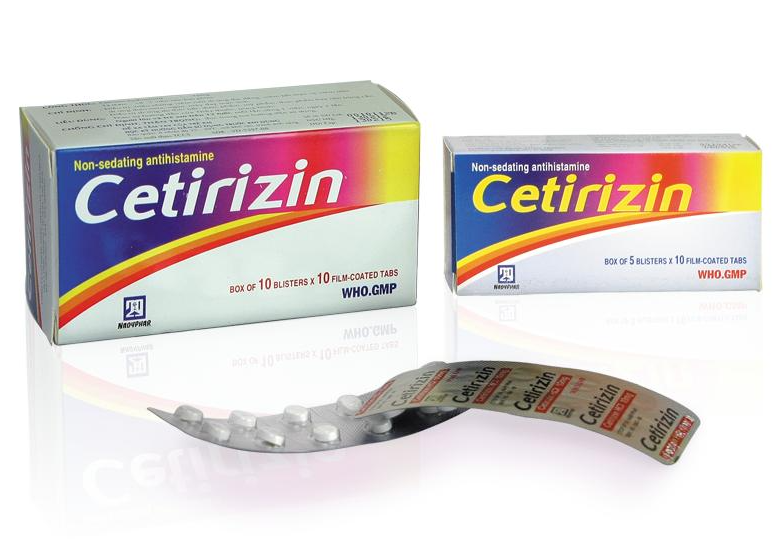 CETIRIZIN 10mg Hộp 10 vỉ x 10 viên Dược Cửu Long