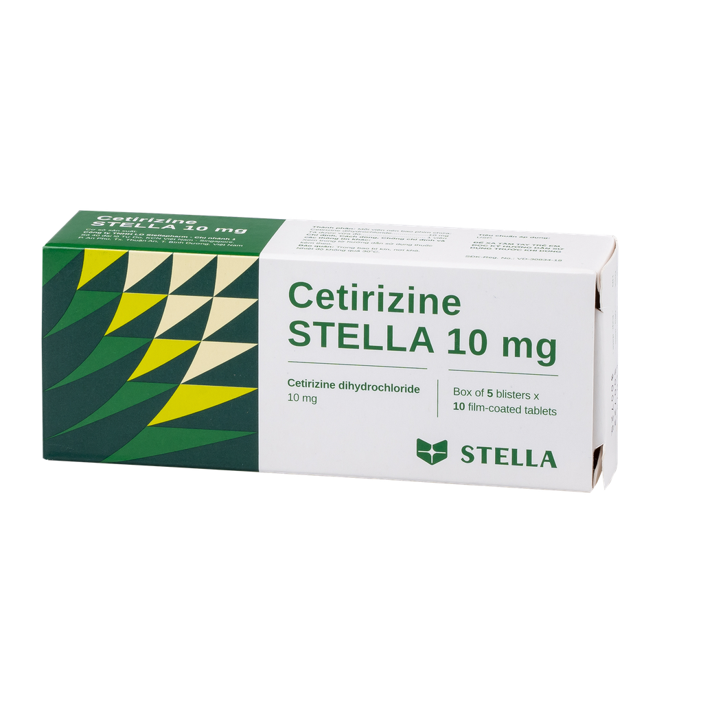 Cetirizin Stella 10mg Hộp/50viên Stella