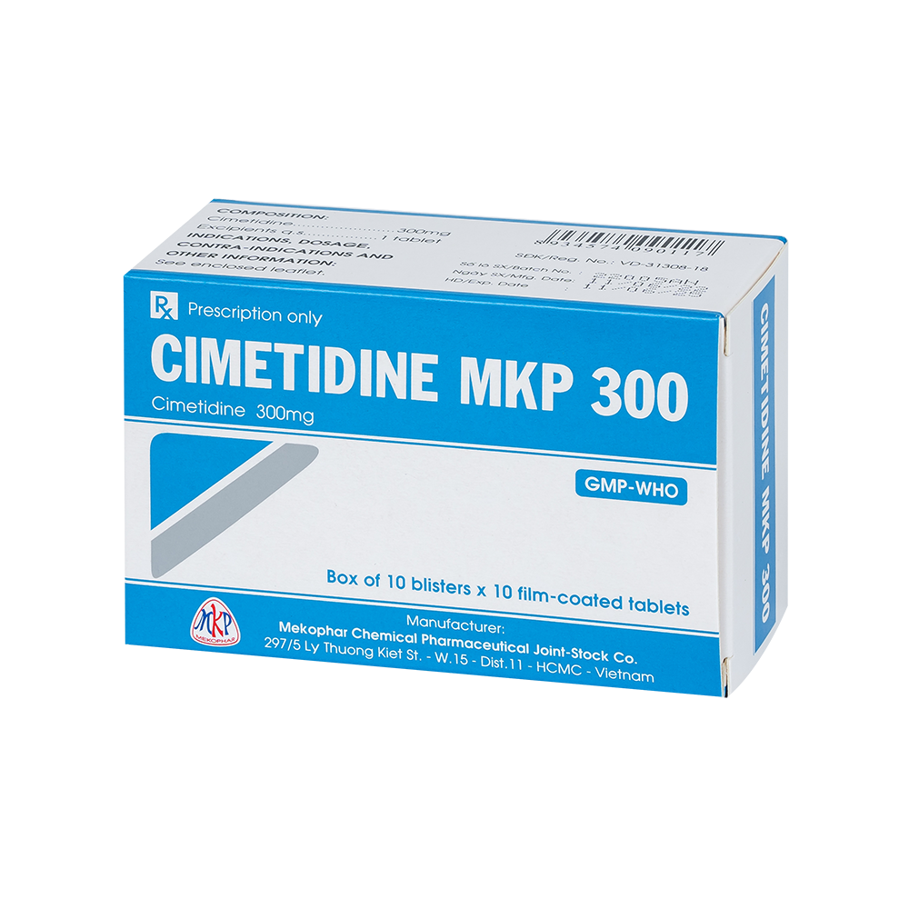 CIMETIDINE MKP 300 (H/100VBP) Mekophar