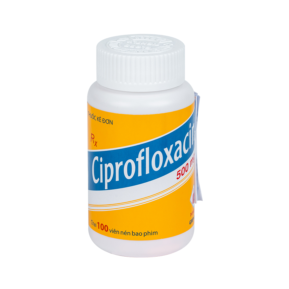 Ciprofloxacin 500 mg Chai 100 viên Domesco