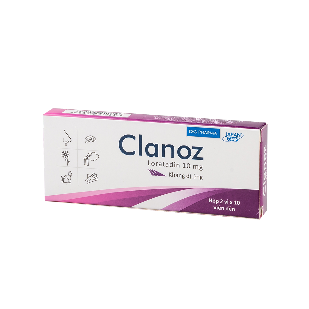 Clanoz Hộp 2 vỉ x 10 Viên DHG
