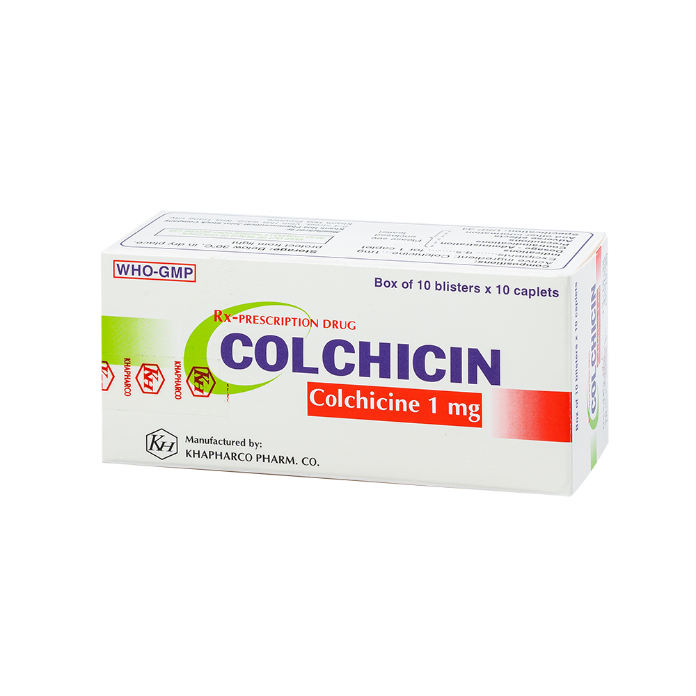 COLCHICIN Hộp 100 viên Khapharco