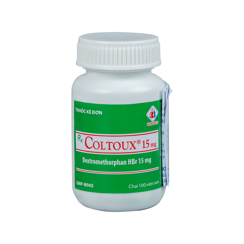 Coltoux 15 mg Chai 100 viên Domesco