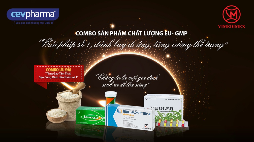 Combo Điều trị các triệu chứng dị ứng