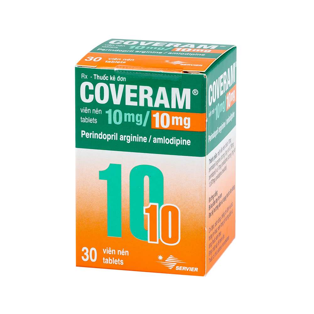 COVERAM 10-10 TAB Hộp 1 chai 30 viên Servier