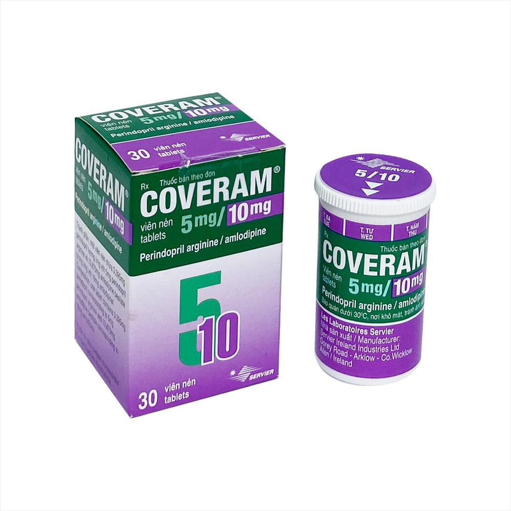 COVERAM 5-10 TAB 5MG-10M G 30'S 30 Viên/ hộp Servier