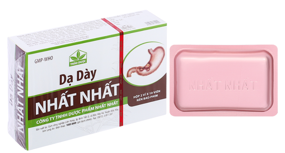 Dạ dày Hộp 2 vỉ x 10 viên Nhất Nhất