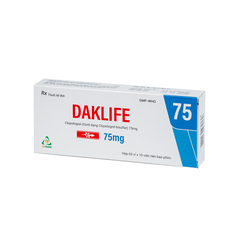 Daklife V/10 Hộp 3 vỉ x 10 viên TV.Pharm