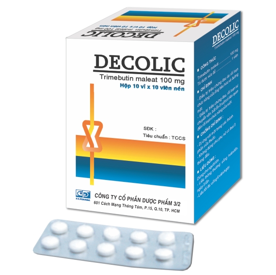 DECOLIC Hộp 10 vỉ x 10 viên F.T.PHARMA
