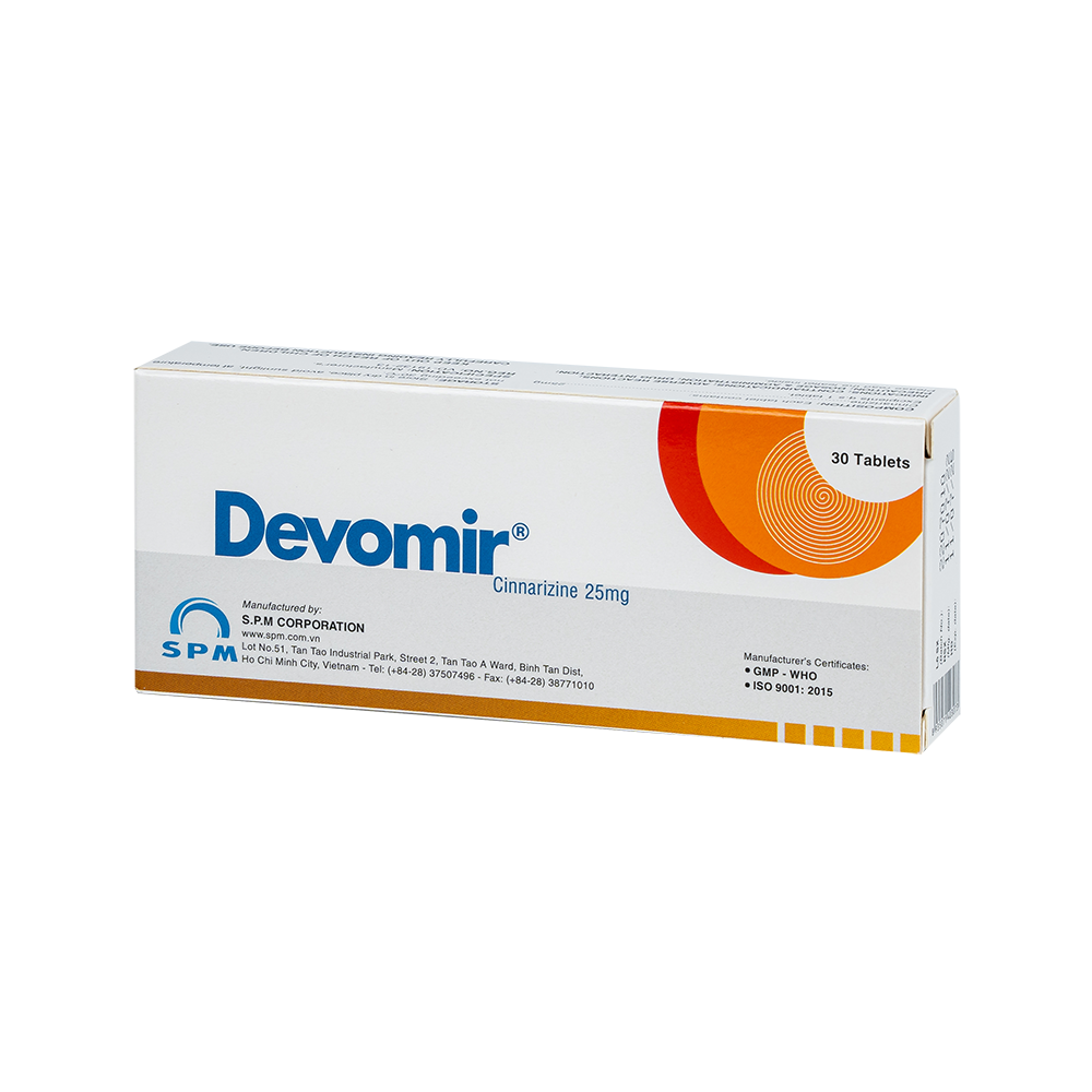 Devomir Hộp 3 vỉ x 10 viên SPM