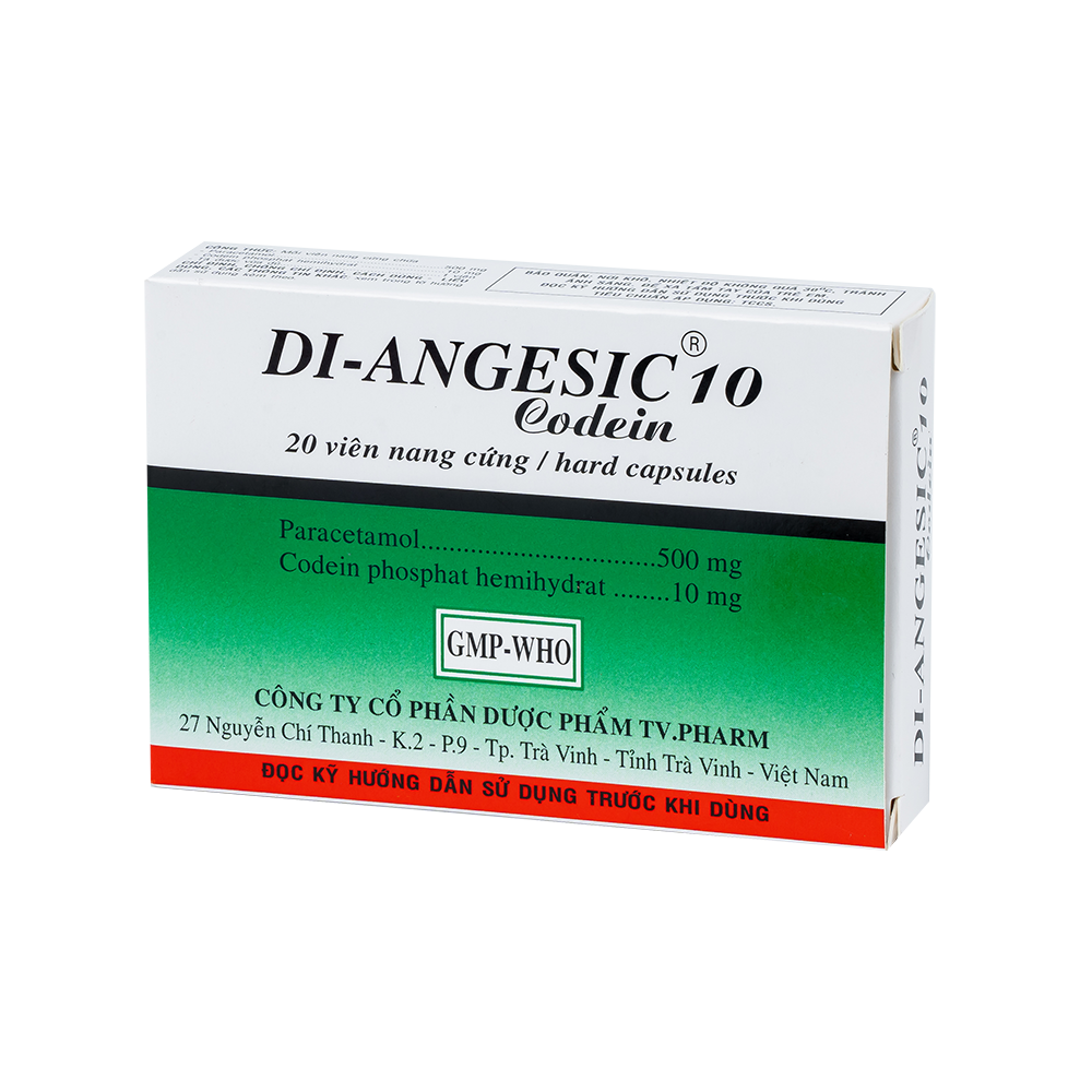 Diangesic codein 10mg Hộp 2 vỉ x 10 viên TV.Pharm