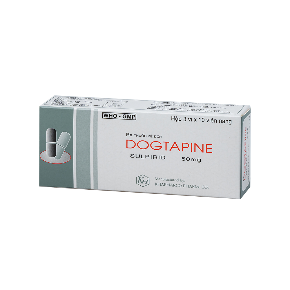 DOGTAPINE 50mg VNang Hộp 30 viên Khapharco