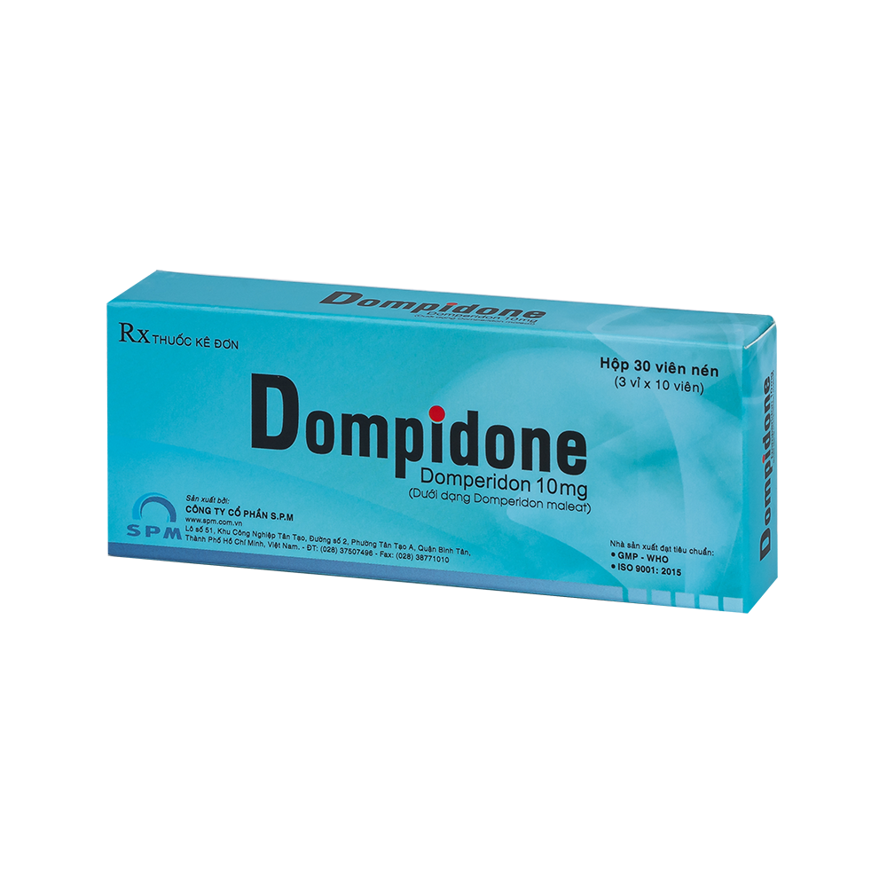 Dompidone Hộp 3 vỉ x 10 viên SPM