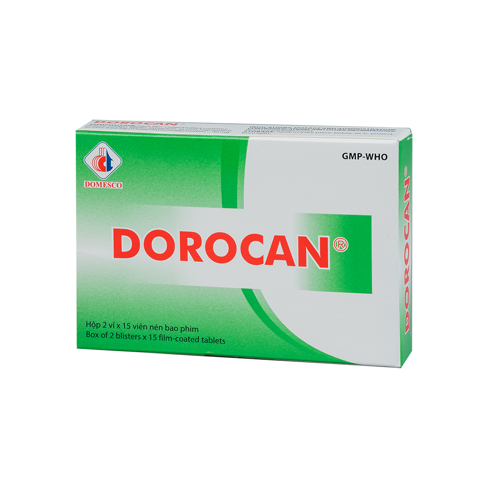 Dorocan 40mg Hộp 2 vỉ x 15 viên Domesco