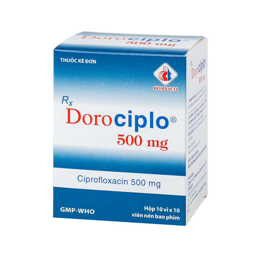 Dorociplo 500 mg Hộp 10 vỉ x 10 viên Domesco