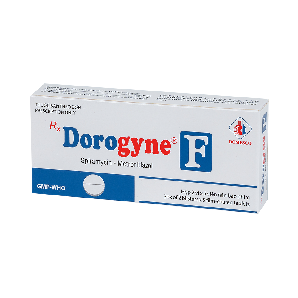 Dorogyne F Hộp 2 vỉ x 5 viên Domesco