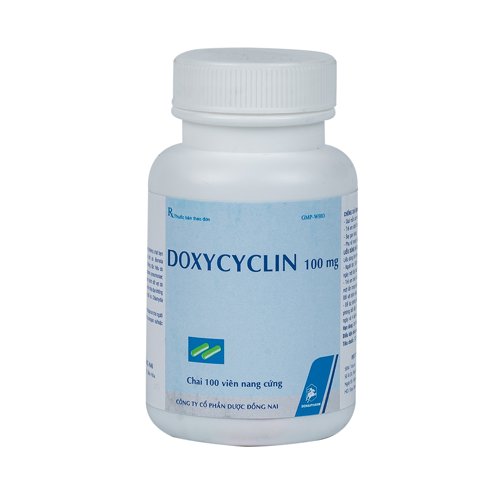 Doxycyclin 100 mg Chai 100 VNA