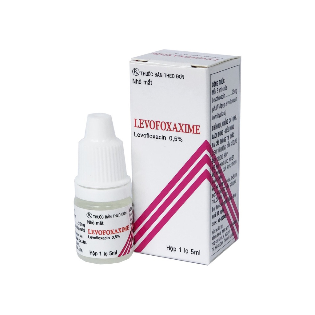 Dung dịch nhỏ mắt Levofoxaxime Hộp 1 lọ 5ml HDPHARMA