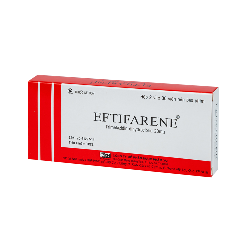 EFTIFARENE 20mg Hộp 2 vỉ x 30 viên F.T.PHARMA