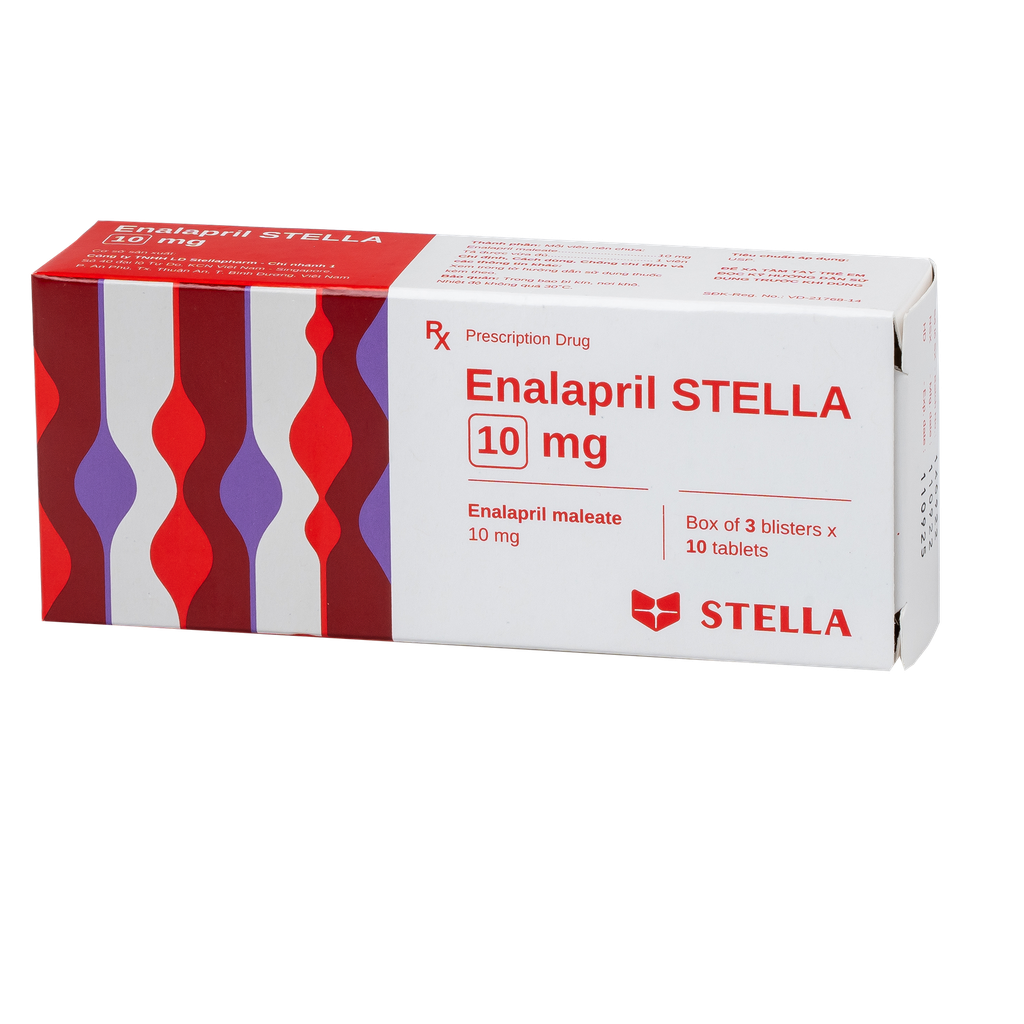 Enalapril Stella 10mg Hộp/30viên Stella