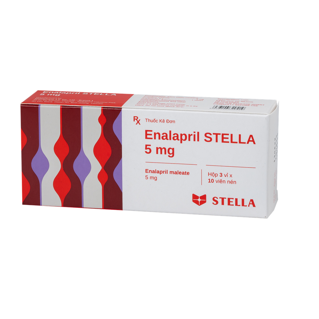 Enalapril Stella 5mg Hộp/30 viên Stella