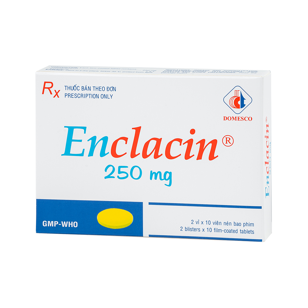 Enclacin 250mg Hộp 2 vỉ x 10 viên Domesco