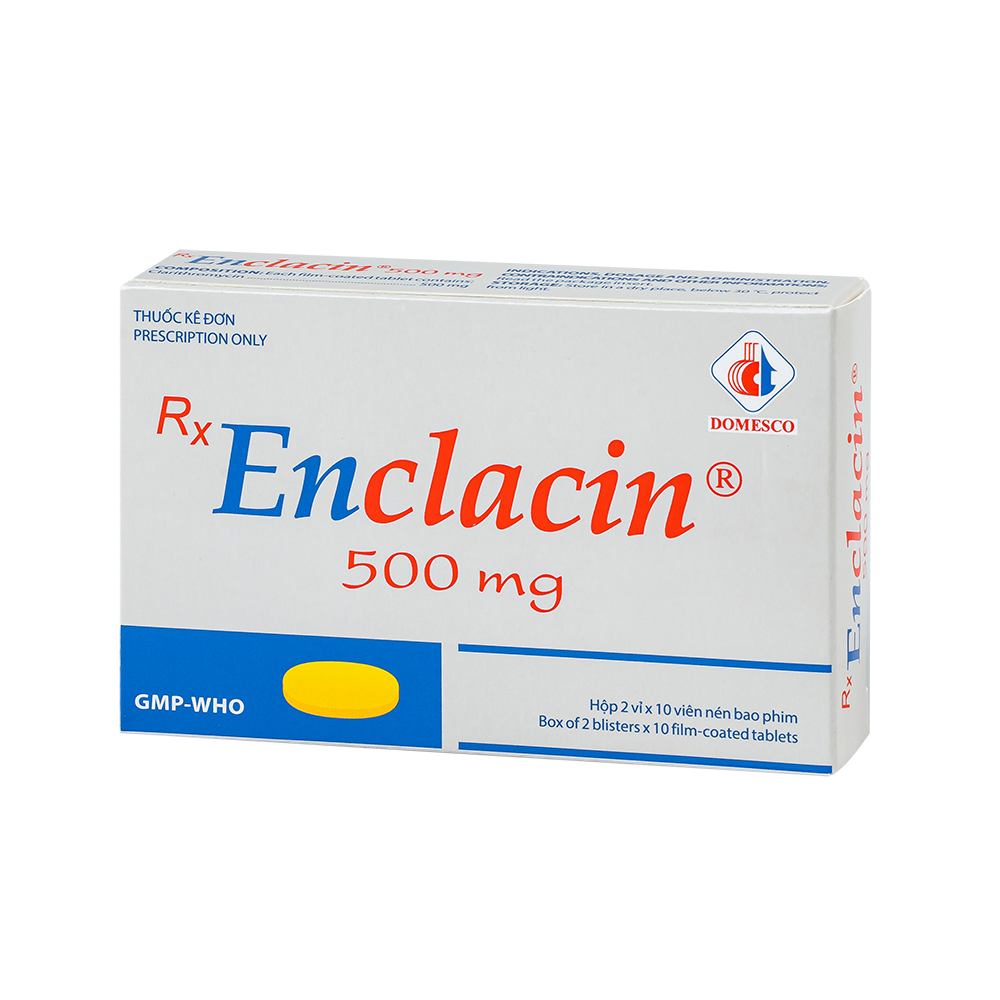 Enclacin 500mg Hộp 2 vỉ x 10 viên Domesco