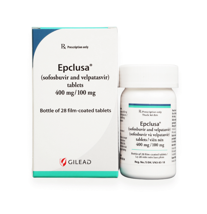 EPCLUSA Hộp 1 chai 28 viên Gilead