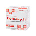 ERYTHROMYCIN 500mg Vbf Hộp 100 viên Khapharco