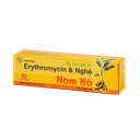 Erythromycin &amp; Nghệ Nam Hà Hộp 1 tuýp 10g DP Nam Hà