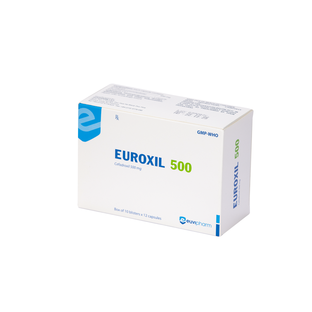 Euroxil 500 Hộp 10 vỉ x 12 viên Euvipharm