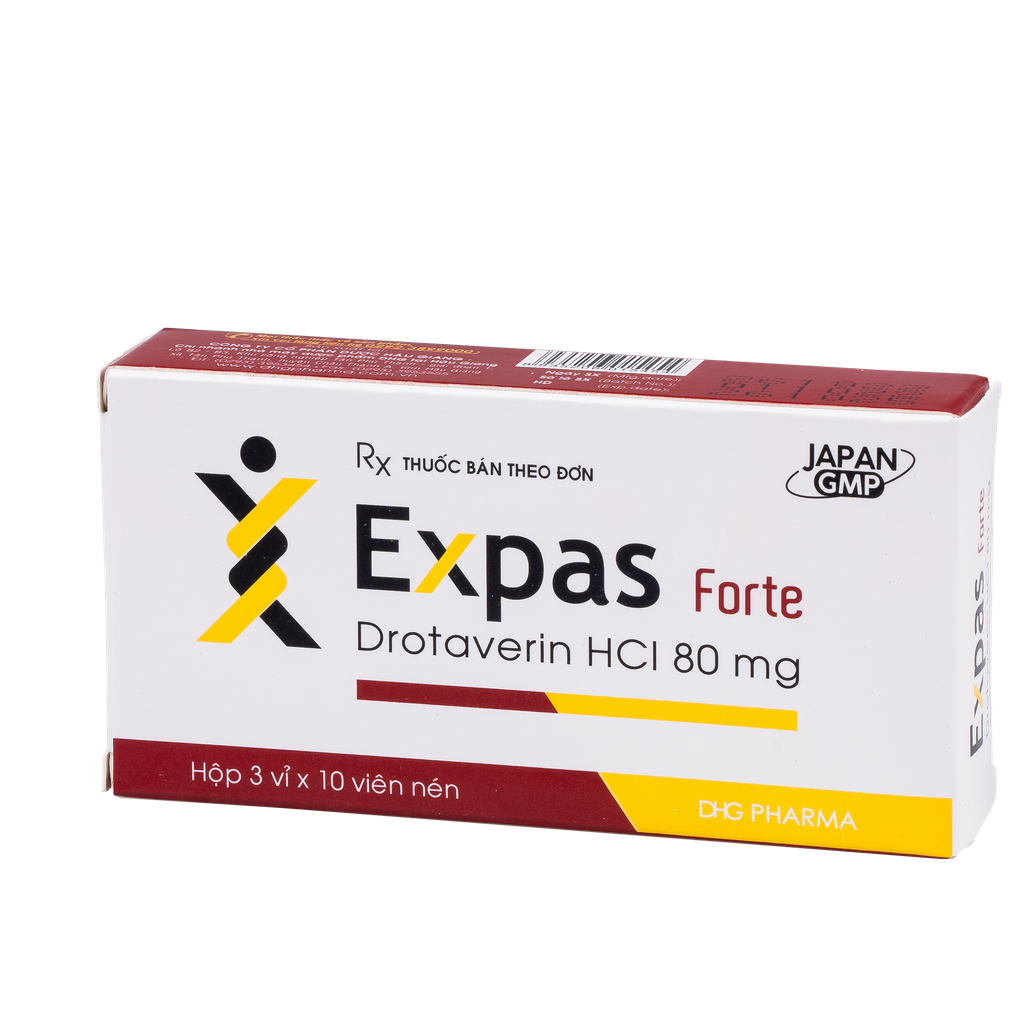 Expas Forte Hộp 3 vỉ x 10 viên DHG