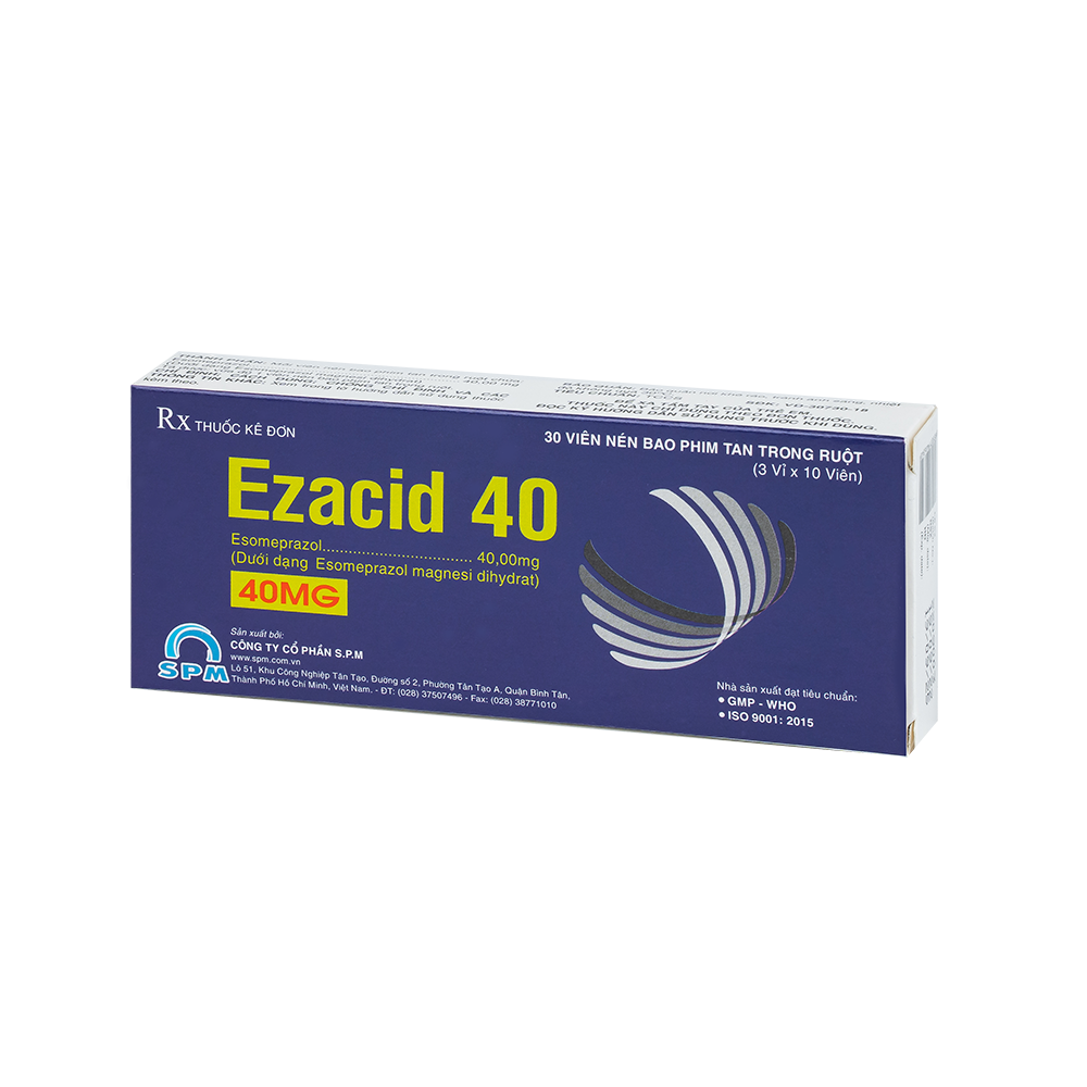EZACID 40 Hộp 3 vỉ x 10 viên SPM