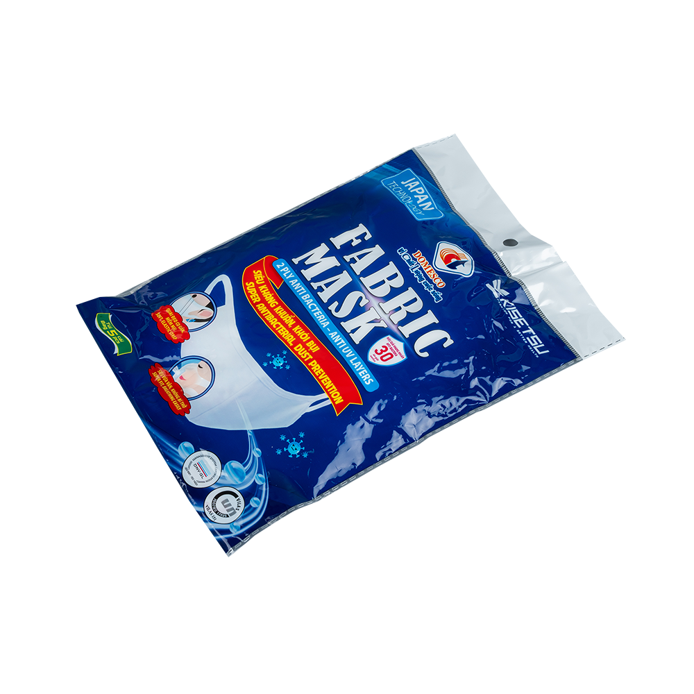 FABRIC MASK   
Khẩu trang kháng khuẩn   
Kháng UV 2 lớp( màu trắng )