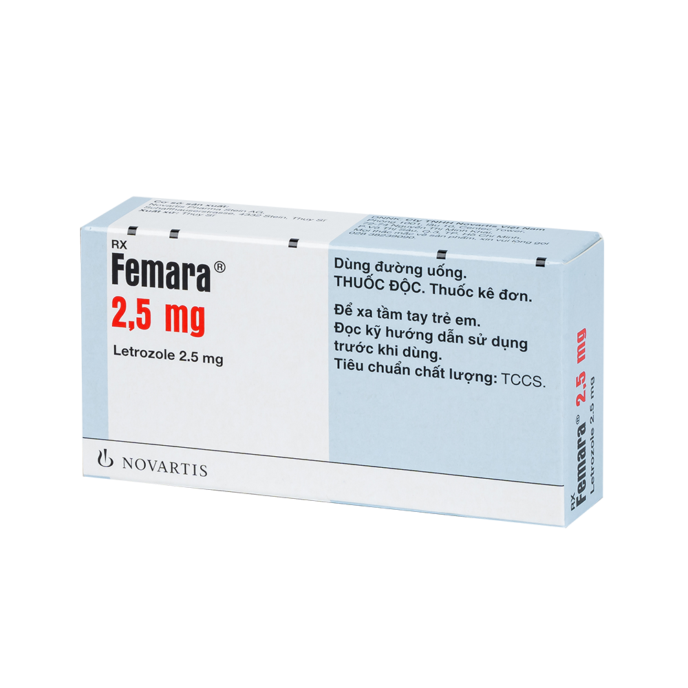 FEMARA 2.5MG 3X10 30 Viên/ hộp Novartis