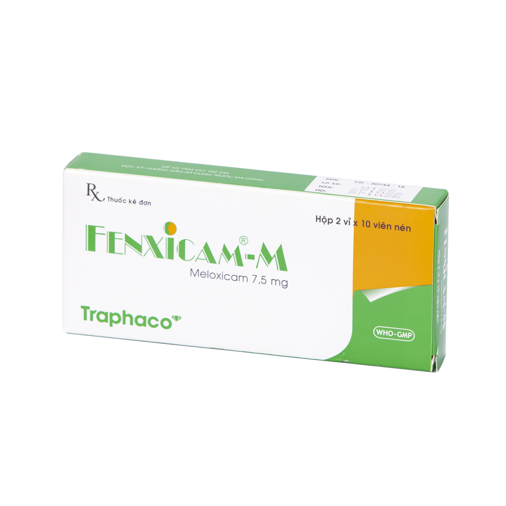 Fenxicam - M Hộp 2 vỉ x 10 viên Traphaco