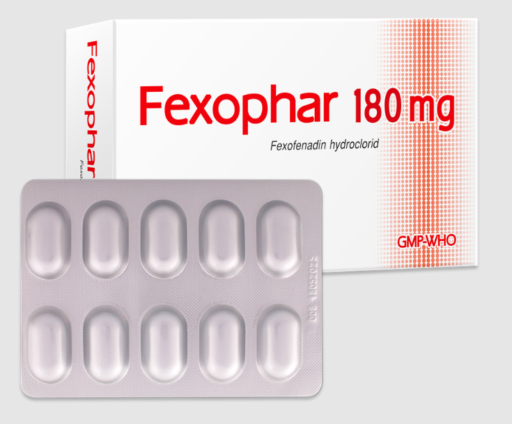 Fexophar 180mg Hộp 10 vỉ x 10 viên TV.Pharm