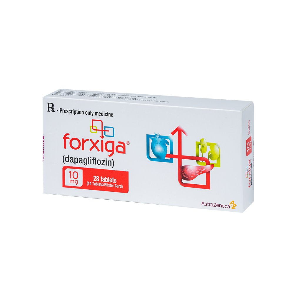 FORXIGA TAB 10MG Hộp 2 vỉ x 14 viên AstraZeneca