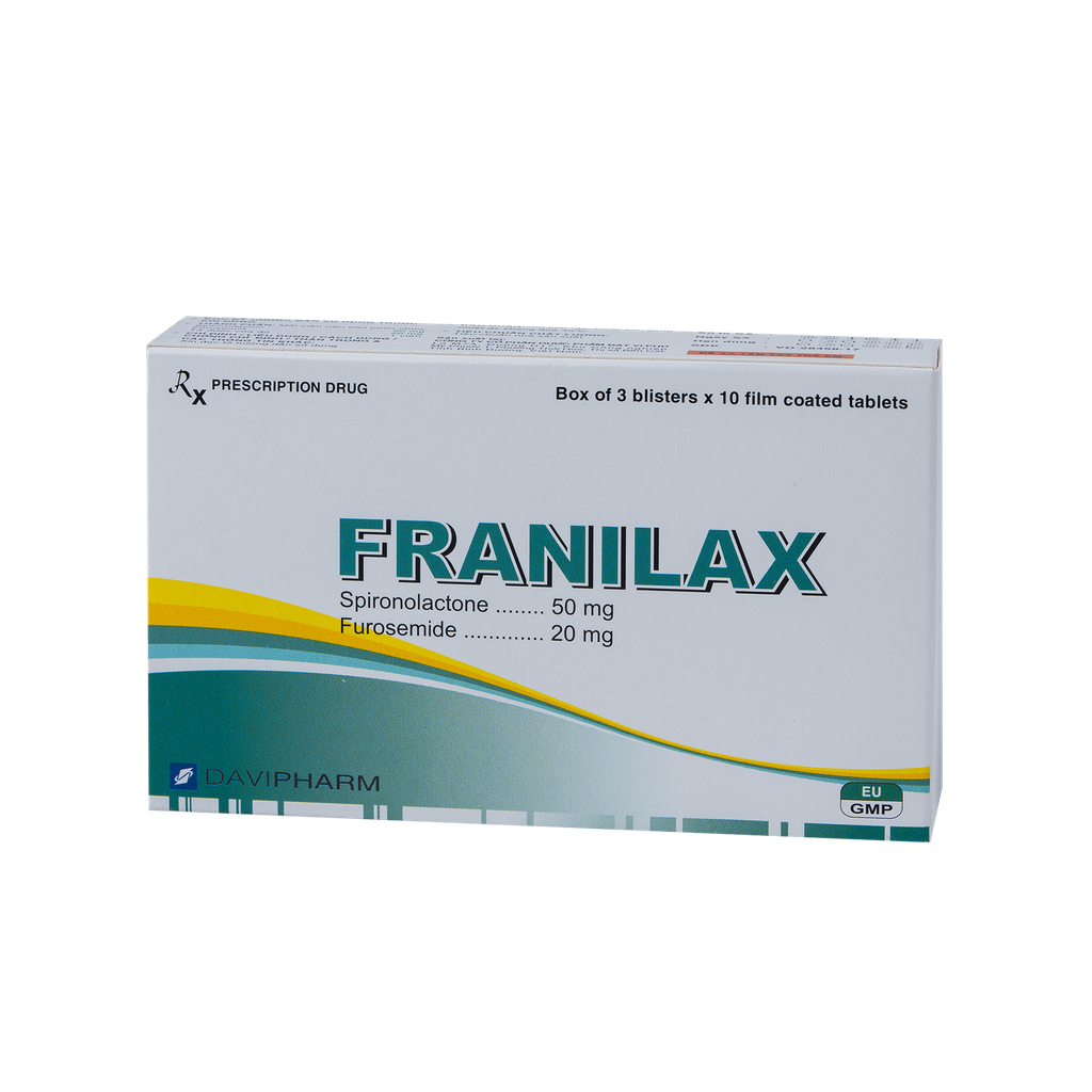 FRANILAX Hộp 30 viên Davipharm